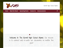 Tablet Screenshot of kermithsalumni.com